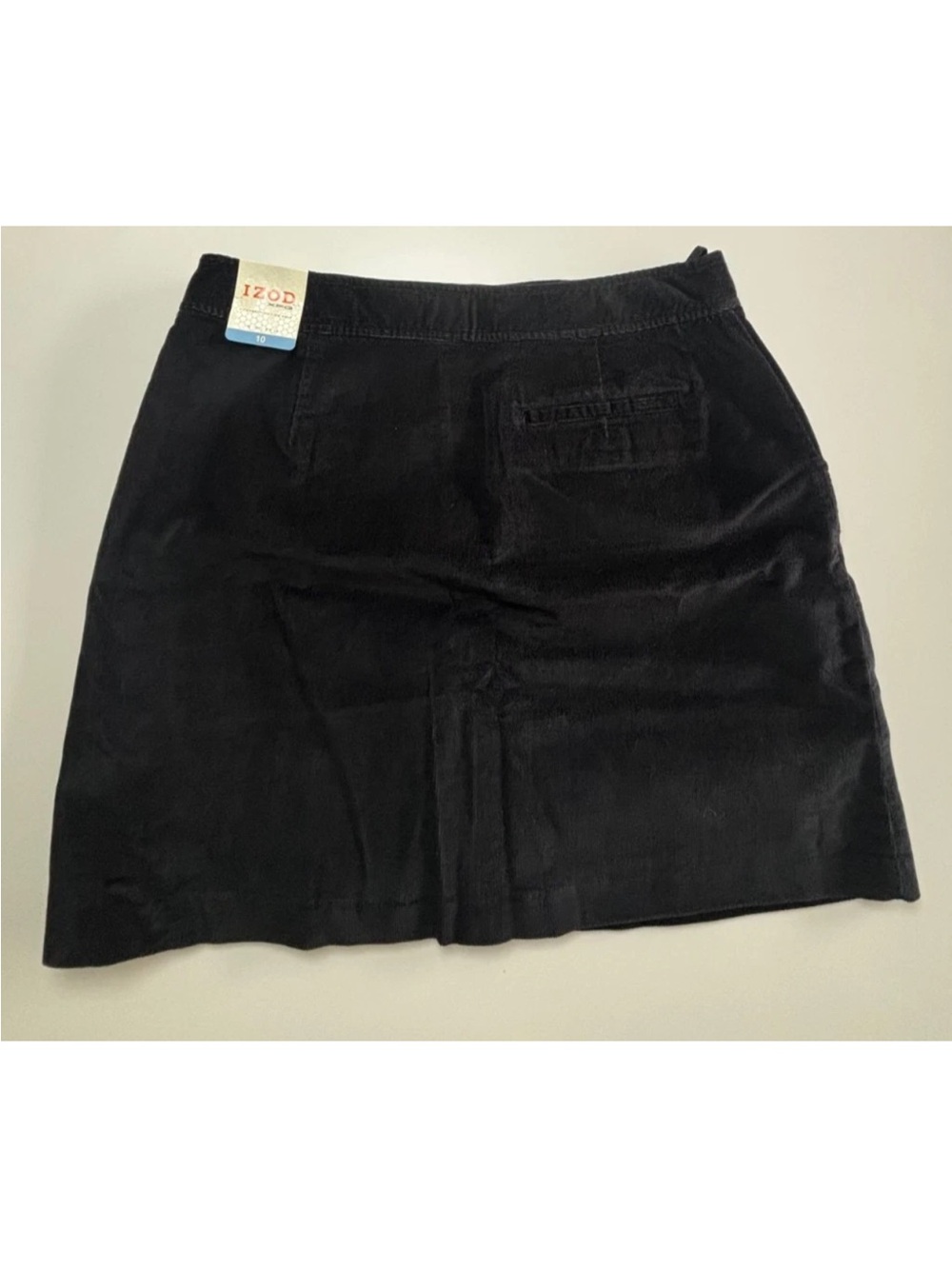 Izod XFG X-treme Golf Skort in Black Stretch Corduroy - size 10 New with Tags - Picture 2 of 4
